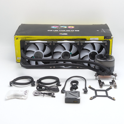 Corsair iCUE Link Titan 360 RX Liquid CPU Cooler w/ RGB Lighting