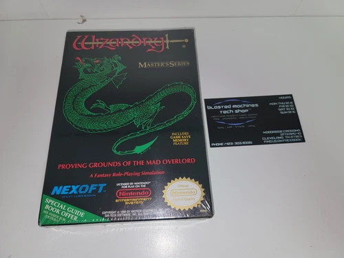 Wizardry Proving Grounds of the Mad Overlord Nintendo NES FACTORY-SEALED! RARE!