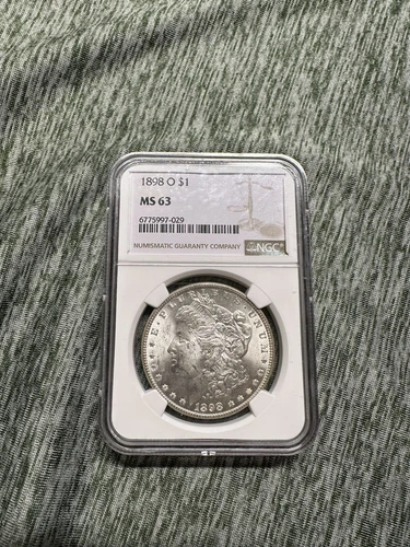 Uncirculated 1898 O New Orleans Morgan silver dollar MS63 NGC A BEAUTY!