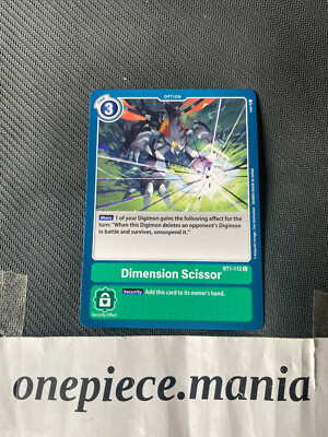 Digimon Card Game Dimension Scissor BT1-112 C | eBay