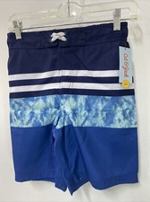 Cat Jack Boys 3 Color Tiered Swim Trunks Swimsuit UPF 50 Size M 8-10 Husky
