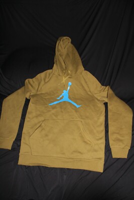 Nike Jordan Jumpman Logo Fleece Pullover Hoodie Men's Green AV3145