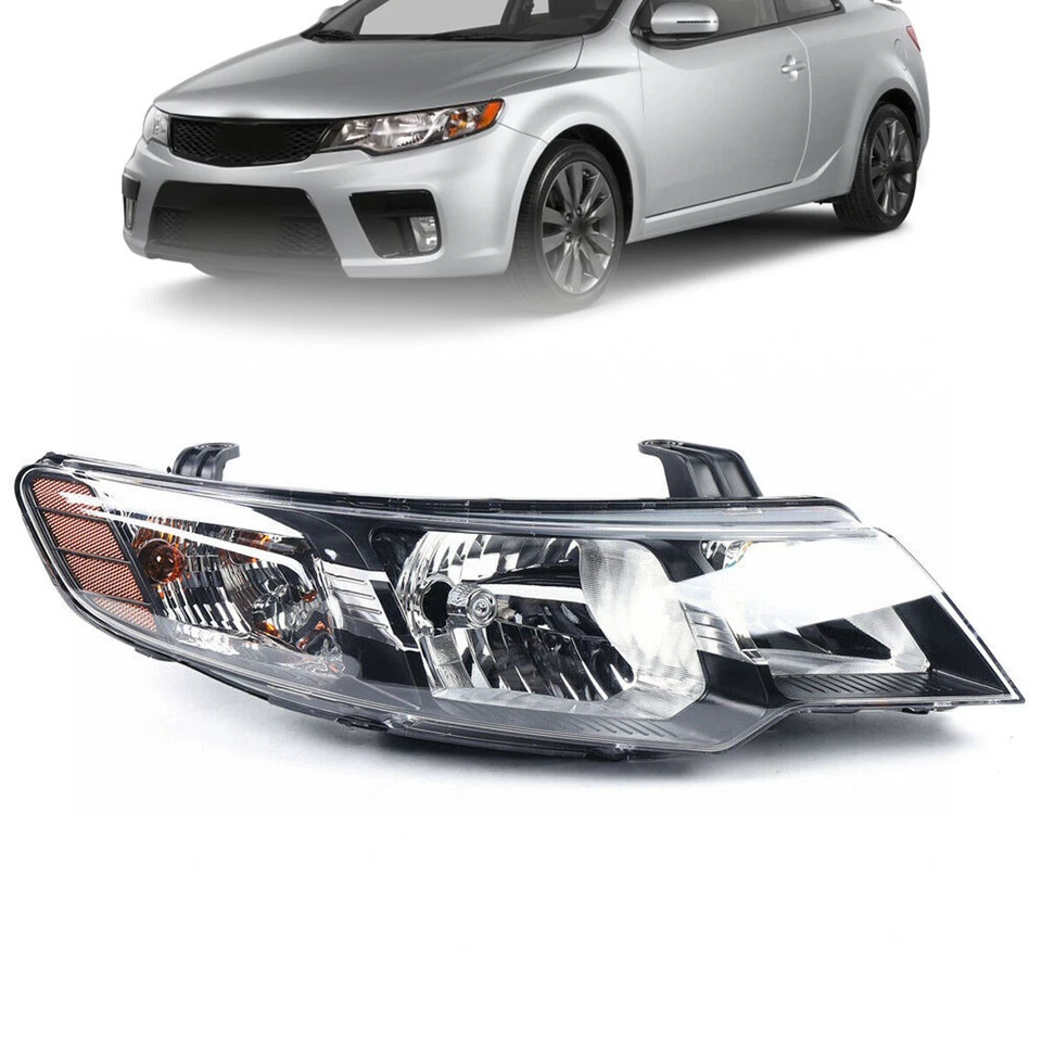Halogen Head Light A Pair Left + Right For 2010-2013 Kia Forte/Forte Koup LX/EX Foto 3 de 4