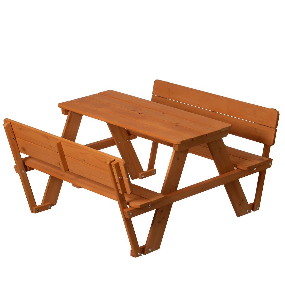 Round picnic table with backrest new arrivals