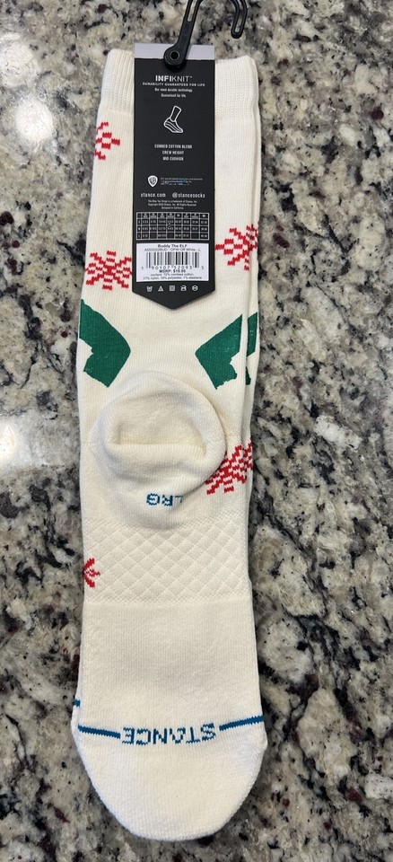 Stance Crew Socks – Elf Design, Mit Fußgewölbe-Unterstützung & Nahtlosem Zehenverschluss