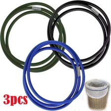 3 Pack Trash Can Bands, Durable Elastic Rubber for 13-30 Gallon Garbage Bags