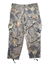 Redhead Mens Camo Cargo Pants Adjustable Waist Mossy Oak Large Long