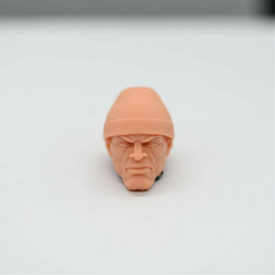 1/12 Unpainted Cap Luke Cage Head Carving Sculpt Model Toys
