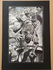 Simon Bisley original comic art Tower Chronicles Full splash page Lobo 
