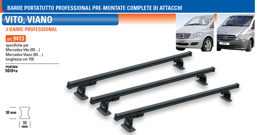 Forare Asso Imbracatura Portapacchi Vito Mercedes Pollame Fondi Spagnolo