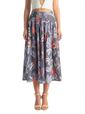 Vintage Maxi Skirt Size Large Gypsy Boho Prairie Cottagecore Floral Fairy