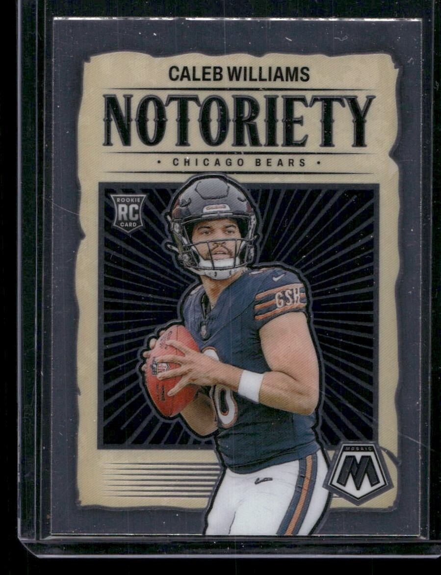 2024 Mosaic Football Caleb Williams Notoriety Rookie Card #18 - Bears