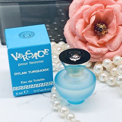 VERSACE Dylan Turquoise Pour Femme EDT Splash 5mL/.17oz Perfume NEW