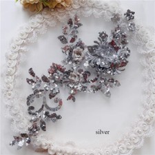 1pc 3D Floral Patch Applique Decor for DIY Stage Perform Costume Headwear Sewing