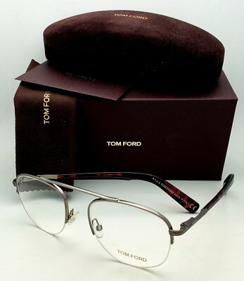 TOM FORD　TF5450 012 51　メガネ フレーム ガンメタ ハバナ New TOM FORD Classic Eyeglasses TF 5450 012 51-19 140 Gunmetal