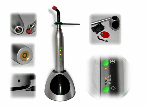 Dental 10W Wireless LED Curing Light Lamp 2000mw/cm² Metal Handle Black USA - Picture 4 of 11