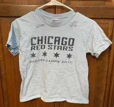 Chicago Red Stars Soccer Youth Girls Medium M Tee T Shirt 2010 Light Blue WPS