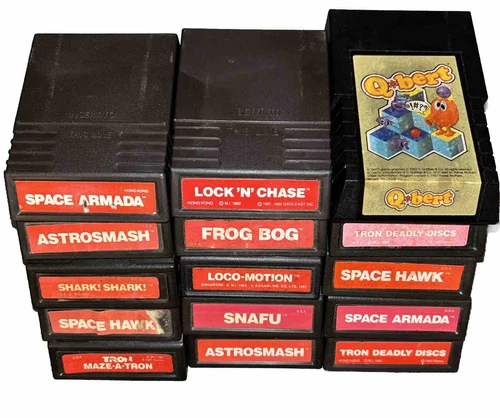 Vintage Atari Intellivision Video Game Cartridges Lot of 15 Tested Working