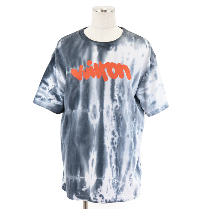 LOUIS VUITTON Insideout graffiti print tie-dye S/S T-shirt mens  