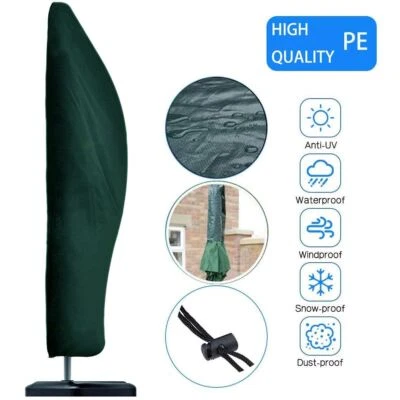 Waterproof Cantilever Banana Hanging Outdoor Garden Patio Umbrella Parasol Cover
