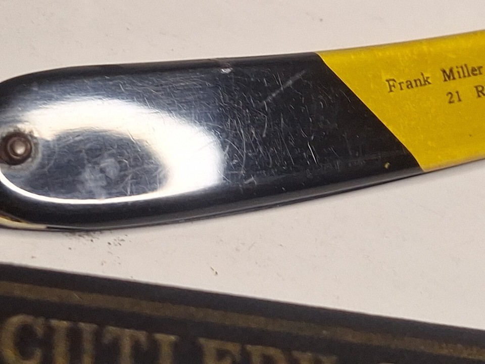 Antique NOVELTY CUTLERY CO Straight Razor With Custom Picture Scale eBay