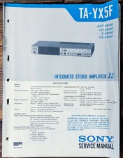 Sony TA-YX5F Amplifier Service Manual Original 