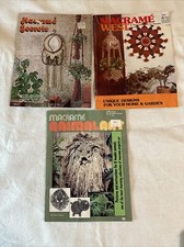 Macram pattern/magazine lot macram secrets, animal art, macram West. VINTAGE
