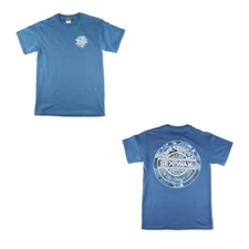 Sex Wax Mr Zogs Surf Shirt Short Sleeve Hawaiian Dreams Heather Indigo