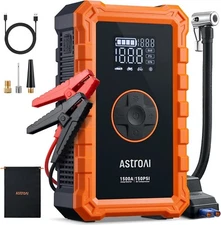 AstroAI S8 Air Jump Starter with Air Compressor, 1500A Peak Car Battery Jump