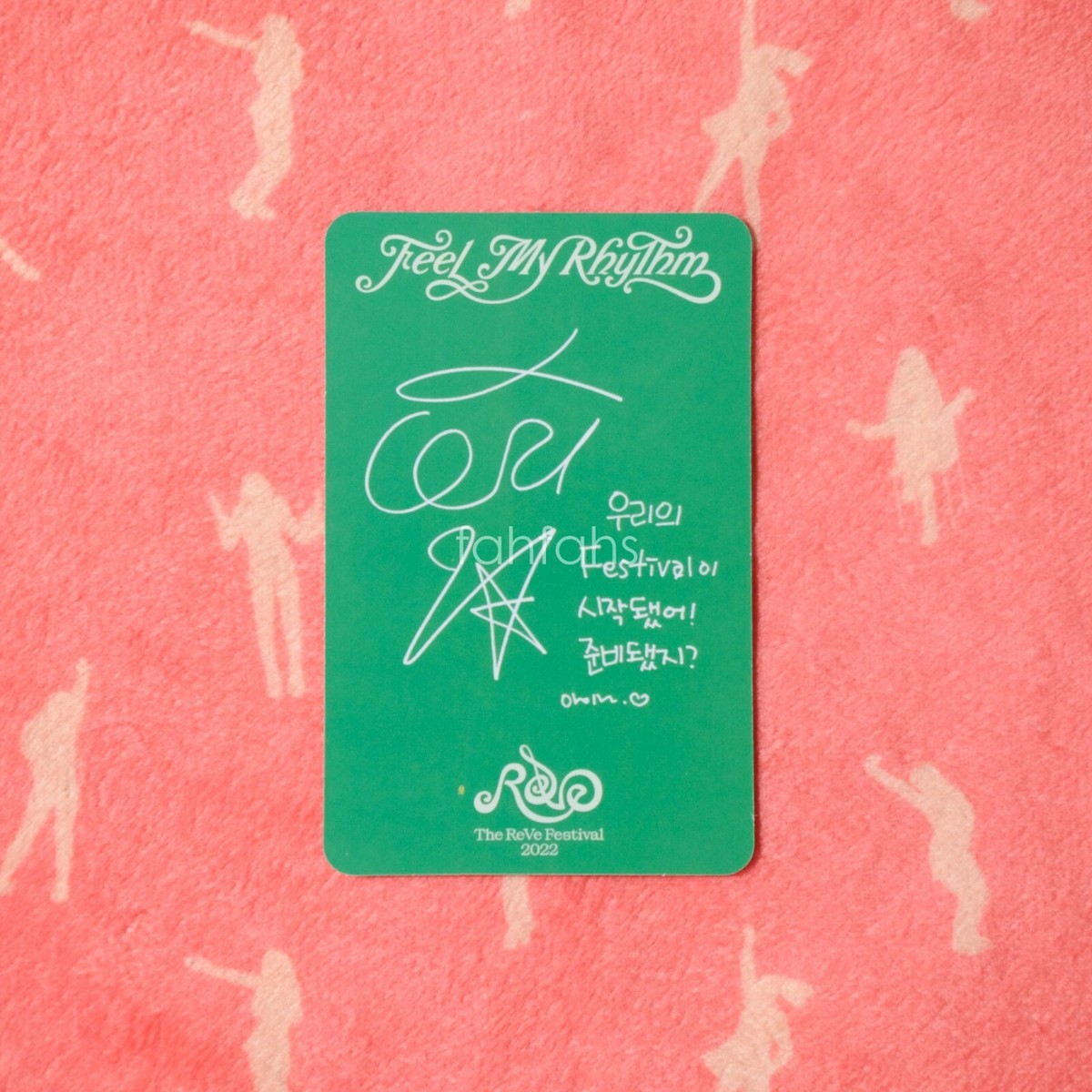 RED VELVET Feel My Rhythm Photocard Poster ReVe ver Irene Seulgi