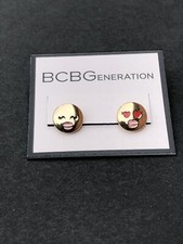 BCBGeneration Smiley Face Stud Earrings