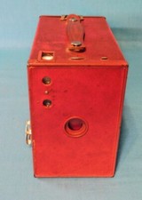 VINTAGE MODEL NO. 2A BROWNIE CAMERA EASTMAN KODAK CO,  RED  HAWK EYE