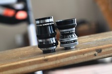 Switar 12.5mm f/1.5 Lens and Zunow 6.5mm F1.9 lens for 8mm Bolex D-Mount