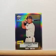 2021 TOPPS Chrome Platinum Baseball Chadwick Tromp base REFRACTOR RC card # 94