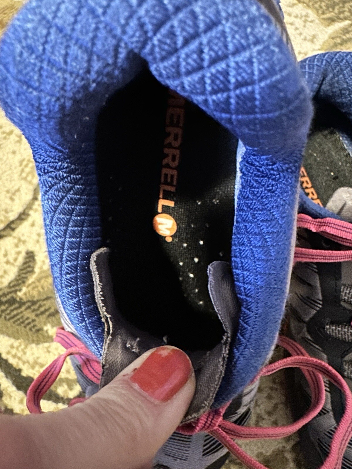 Scarpe da Trail Running Donna Merrell Agility Synthesis Flex Grigio Blu Taglia 6 5