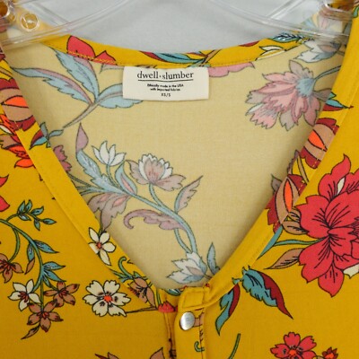 Dwell + Slumber Lounge Dress Womens XS Small Yellow Floral Jersey Slouchy | eBay Dwell + Slumber Lounge Dress Womens XS Small Yellow Floral Jersey Slouchy | eBay