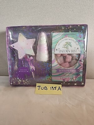 Unicorn Bath Fizzer Set Bathe in Magic Unicorn Dust Bath Powder Sugar Frosting
