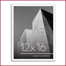 12x16 Picture Wall Frame w/ Polished Plexiglass White w/ Hangers 1 Americanflat