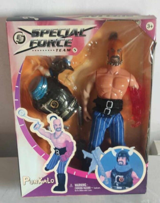 RARE VINTAGE SPECIAL FORCE TEAM PUNKALO 12'' FIGURE NEW !