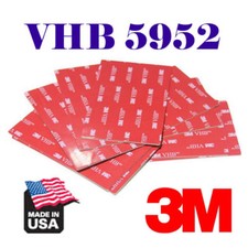 3M 2" x 4"In 50mm x 100mm VHB 5952 Double Sided Foam Adhesive Tape Mounting