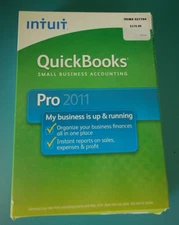 QuickBooks Pro 2011 Retail CD + License & Product Keys Windows XP Vista 7 INTUIT