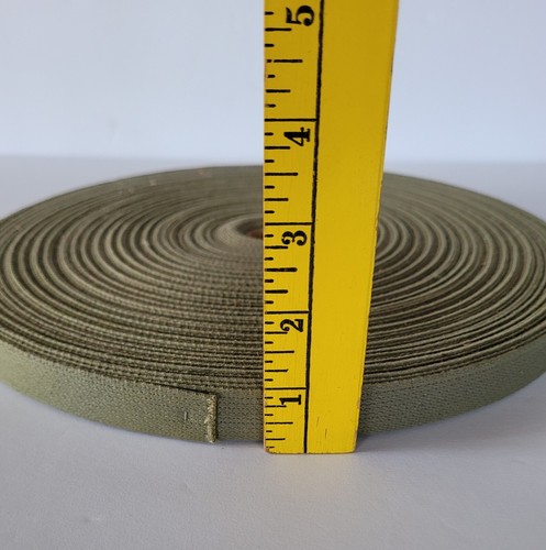 1 Rolle Militärgurt Gurtband Armee grün Leinwand 3/4 Zoll x 80-100 Fuß? für Taschen Uniformen - Bild 7 von 9