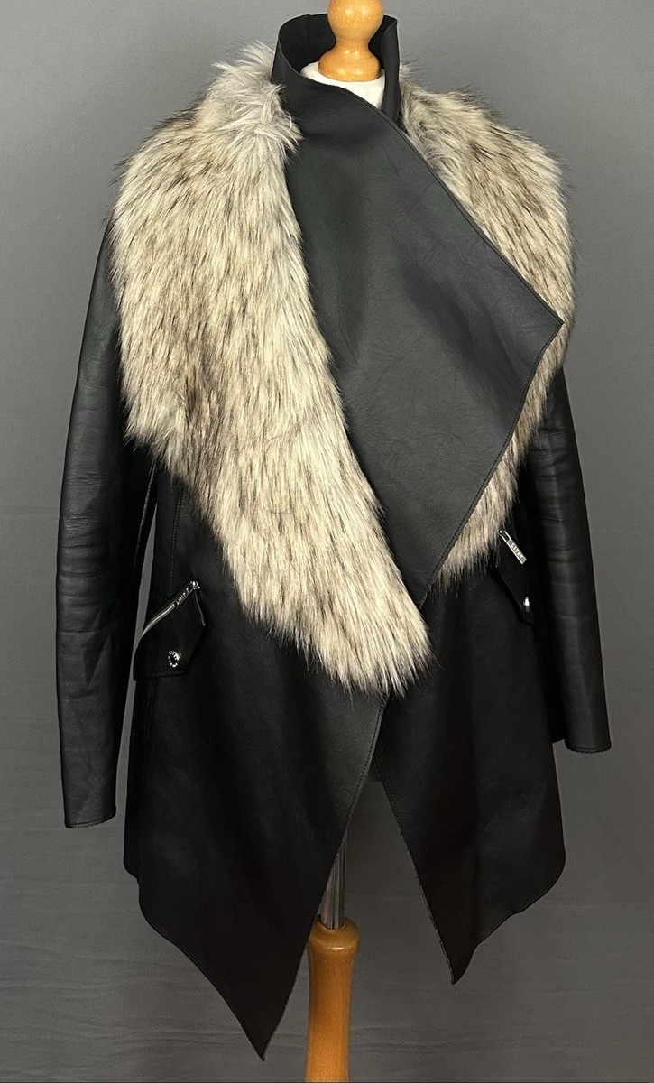 Buy Lipsy Lipsy Faux Leather Padded Jacket Lipsy Black Padded Coat