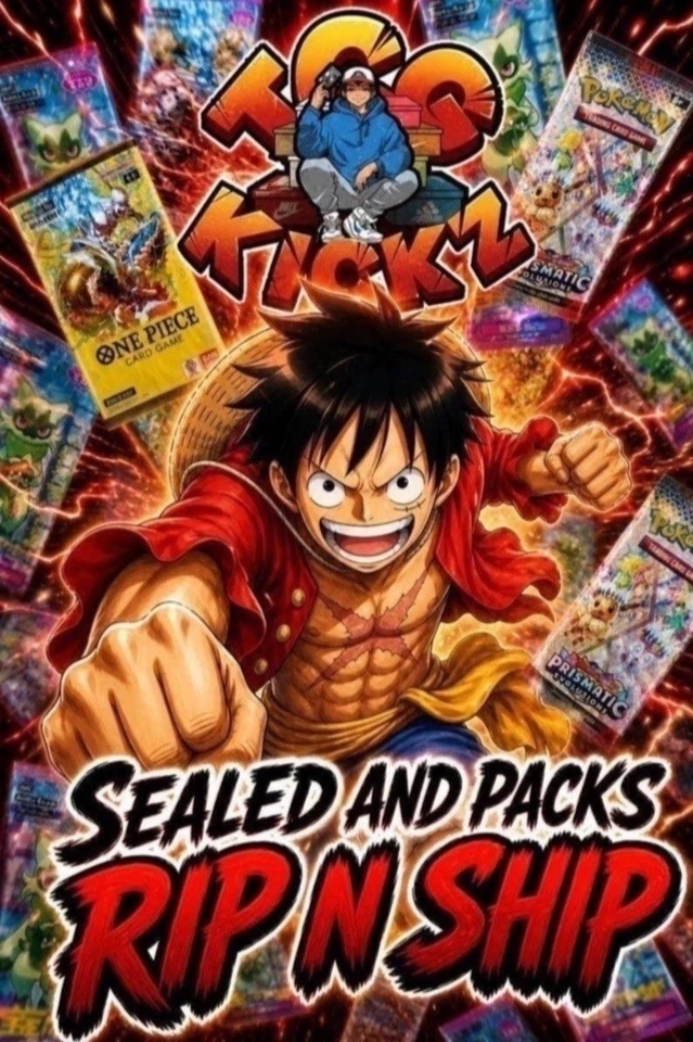 ONE PIECE X POKEMON STREAM - PACKS AND SEALED!!