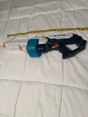 ZURU XShot Tommy Gun Foam Dart Blaster ~  Duel Switch ~20 Shot X's  2~ Rare 