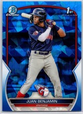 2023 Bowman Chrome #BCP-151 Juan Benjamin Sapphire 1ST