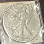Liberty Walking Half Dollar 1947 D 50C 90% Silver Circulated