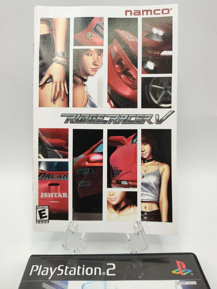 Ridge Racer V (PS2, 2000) *CIB  w/ Reg Card* VGC* Black Label* Tested! FREE SHIP - Image 4 of 4