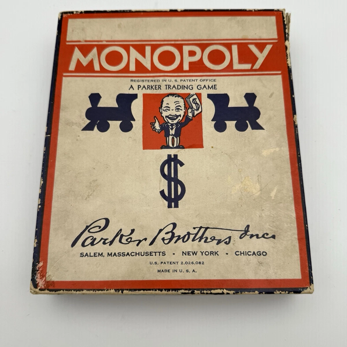 Parker Brothers Monopoly 1936 Year Vintage Manufacture Board