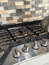 Whirlpool 5-Burner Natural Gas Built-In Stainless Steel Cooktop, Silver/Black